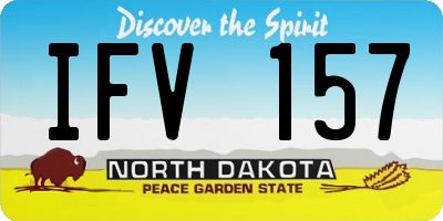 ND license plate IFV157