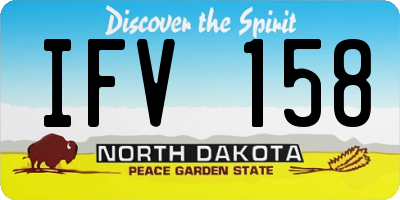 ND license plate IFV158
