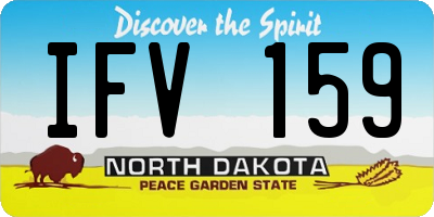 ND license plate IFV159