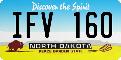 ND license plate IFV160