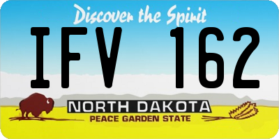ND license plate IFV162