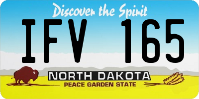 ND license plate IFV165