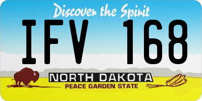ND license plate IFV168