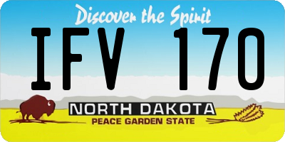 ND license plate IFV170