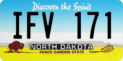 ND license plate IFV171