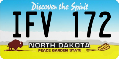 ND license plate IFV172