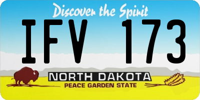 ND license plate IFV173