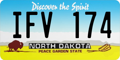 ND license plate IFV174