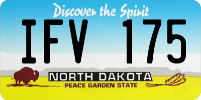 ND license plate IFV175