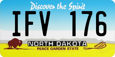 ND license plate IFV176
