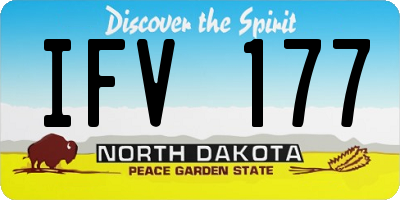 ND license plate IFV177