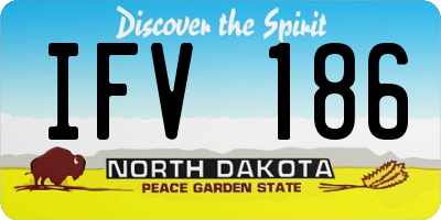 ND license plate IFV186