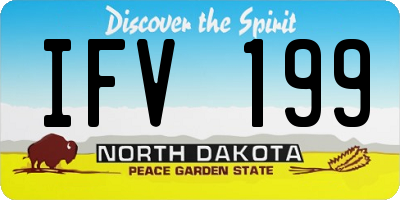 ND license plate IFV199