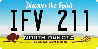ND license plate IFV211