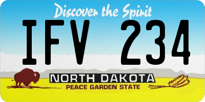 ND license plate IFV234