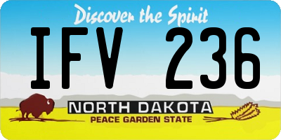 ND license plate IFV236
