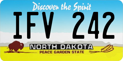 ND license plate IFV242