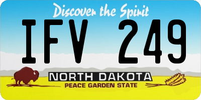 ND license plate IFV249