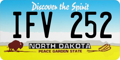 ND license plate IFV252