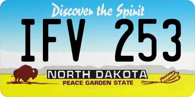 ND license plate IFV253