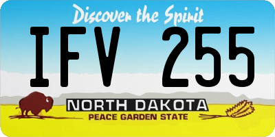 ND license plate IFV255
