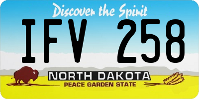 ND license plate IFV258