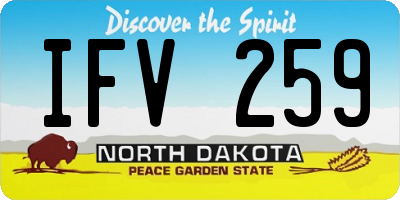 ND license plate IFV259