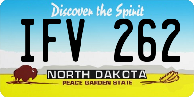 ND license plate IFV262