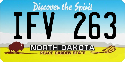 ND license plate IFV263