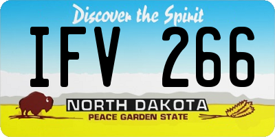 ND license plate IFV266