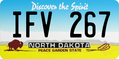 ND license plate IFV267
