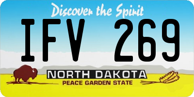 ND license plate IFV269