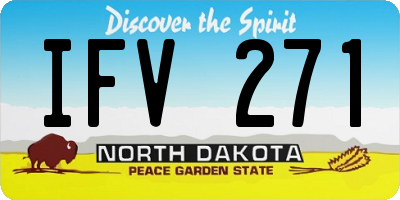 ND license plate IFV271