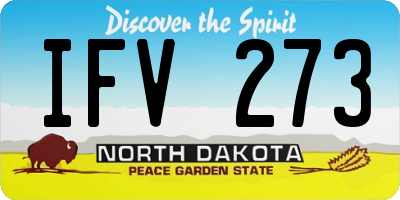ND license plate IFV273