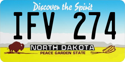 ND license plate IFV274