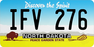 ND license plate IFV276