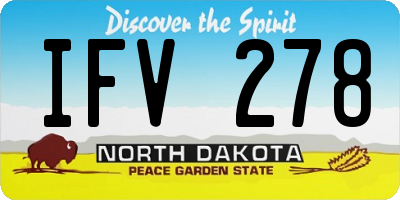 ND license plate IFV278