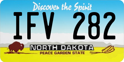 ND license plate IFV282