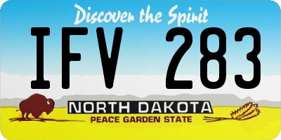 ND license plate IFV283