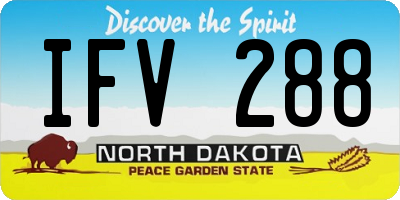 ND license plate IFV288