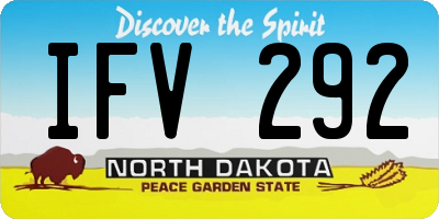 ND license plate IFV292