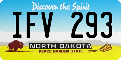 ND license plate IFV293