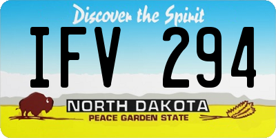 ND license plate IFV294