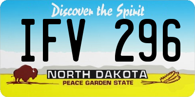 ND license plate IFV296