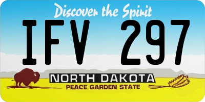 ND license plate IFV297
