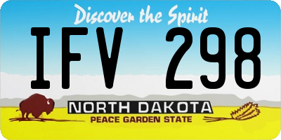 ND license plate IFV298