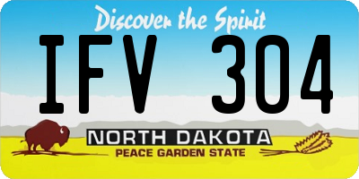 ND license plate IFV304