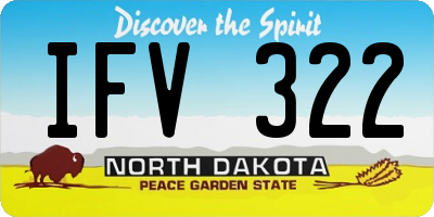 ND license plate IFV322