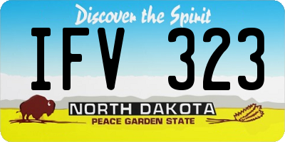ND license plate IFV323
