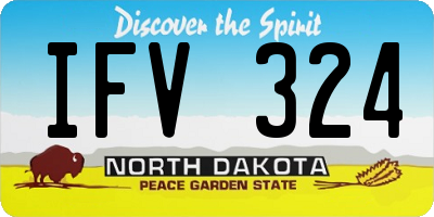 ND license plate IFV324